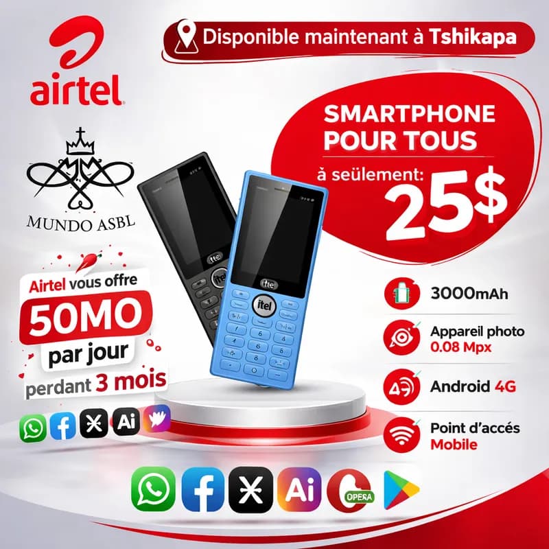 Smartphone Itel &Airtel (Android+ Touche) — photo 2