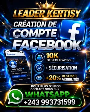 PROMOTIONS BOOSTER OÙ VENTE DE COMPTE FACEBOOK 10K DES FOLLOWERS