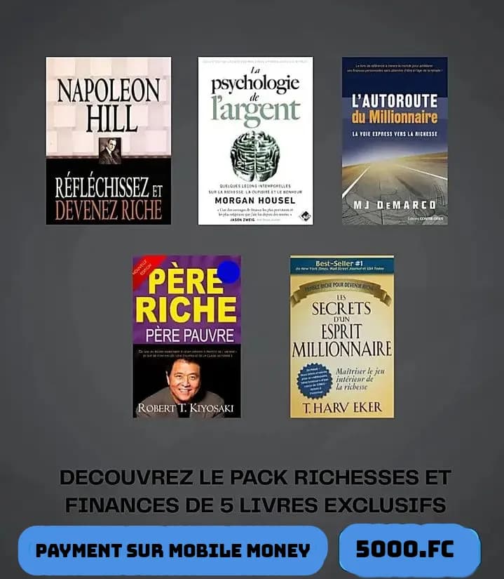 Les livres d'entreprendre et de développement personnel Pour un mindset de millionnaire
