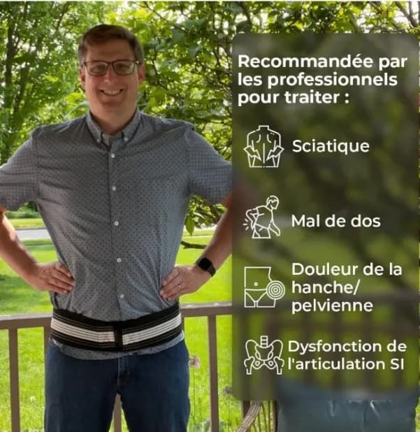 Ceinture thérapeutique sciatique et lombaire