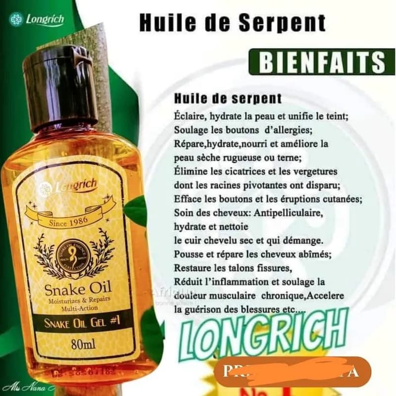 Huile de serpent longrich — photo 2