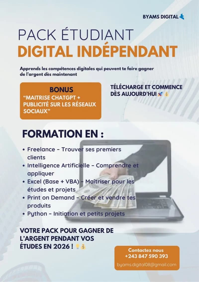 Tu es étudiant et tu veux gagner l'argent en ligne ??