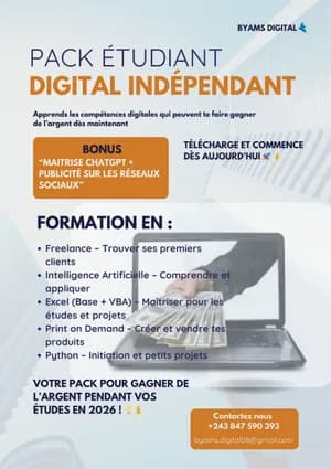 Tu es étudiant et tu veux gagner l'argent en ligne ??