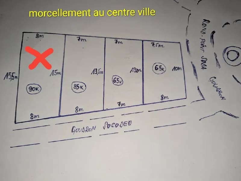 Morcellement centre ville
