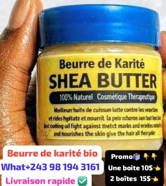 Beurre de karité bio orginal ✅ la solution a tout vos problèmes de peau 🥰👌✅