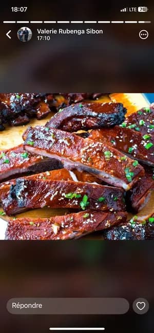 Cote de porc fumée