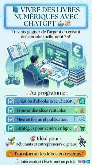 📘 VIVRE DES LIVRES NUMÉRIQUES AVEC CHATGPT